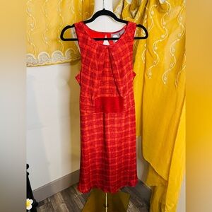 Girls from Savoy Elegant Red Silk Sleeveless Dress Size 10